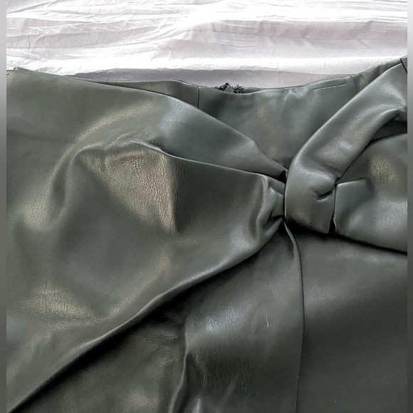 Lulus black faux leather Skort. Worn once for TSwift concert. - Picture 3 of 7